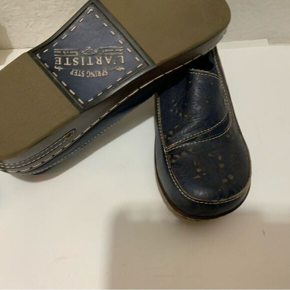 L'Artiste by Spring Step Burbank Leather Slip-On Clogs | Women's Size EU 37 - Picture 10 of 11